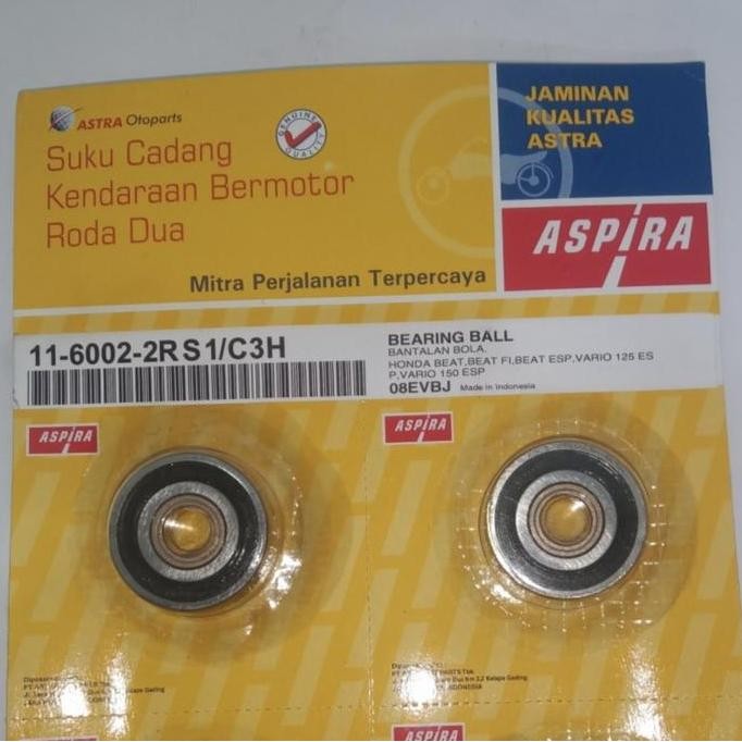 new BEARING LAHER BAK CVT 6002 BEAT FI / STREET / VARIO 125 150 ASPIRA