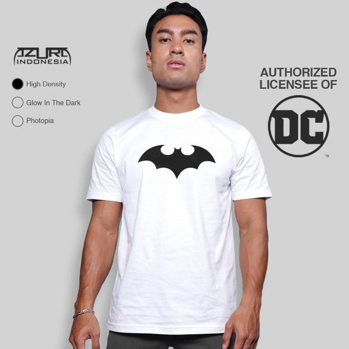 kaos azura t-shirt dc batman arkham - baju distro pria hitam putih