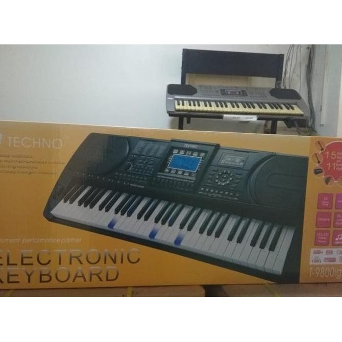 baru TECHNO T-9800IG2 T 9800i G2 Electronic Keyboard