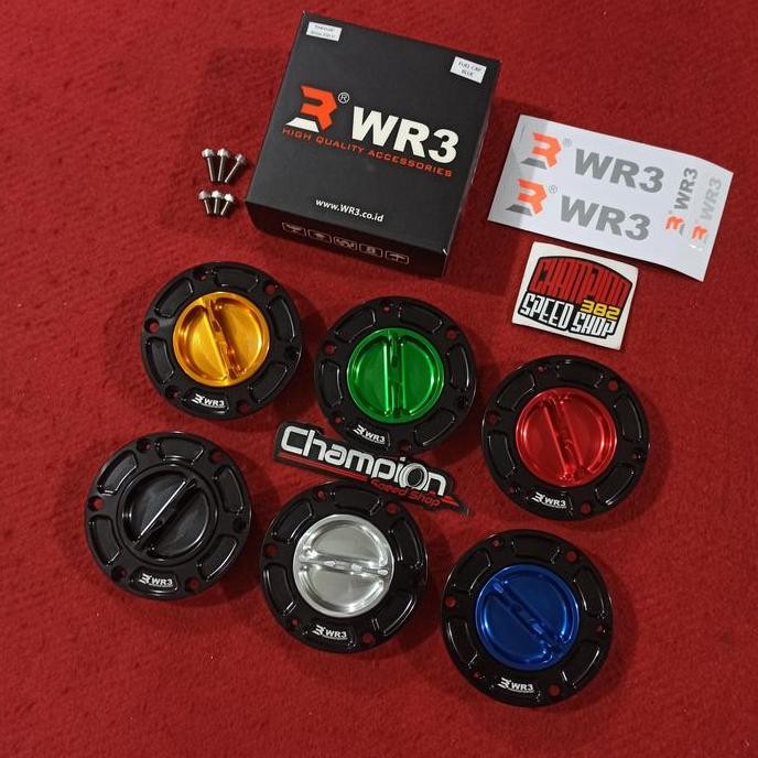 Fuel Cap Tutup Tangki WR3 Kawasaki Ninja 250 250R Karbu 2008-2012