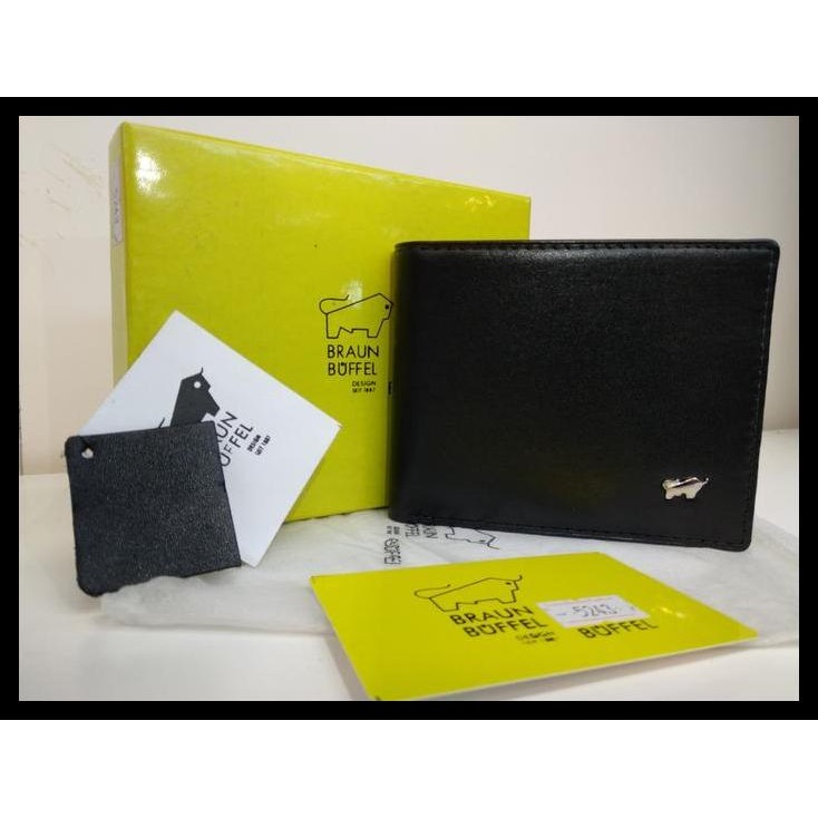 TERBARU DOMPET PRIA BRAUN BUFFEL BLACK ORIGINAL 