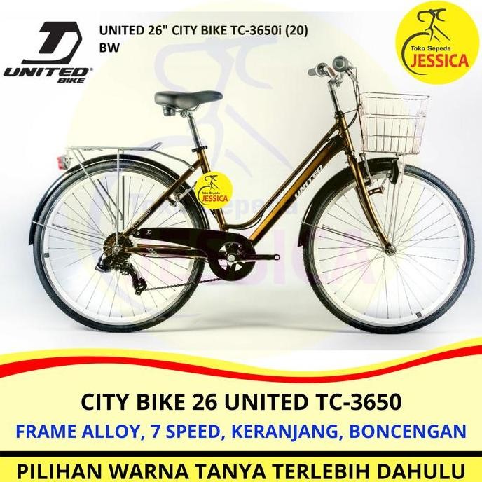 Sepeda Mini City Bike 26 United TC3650 Alloy