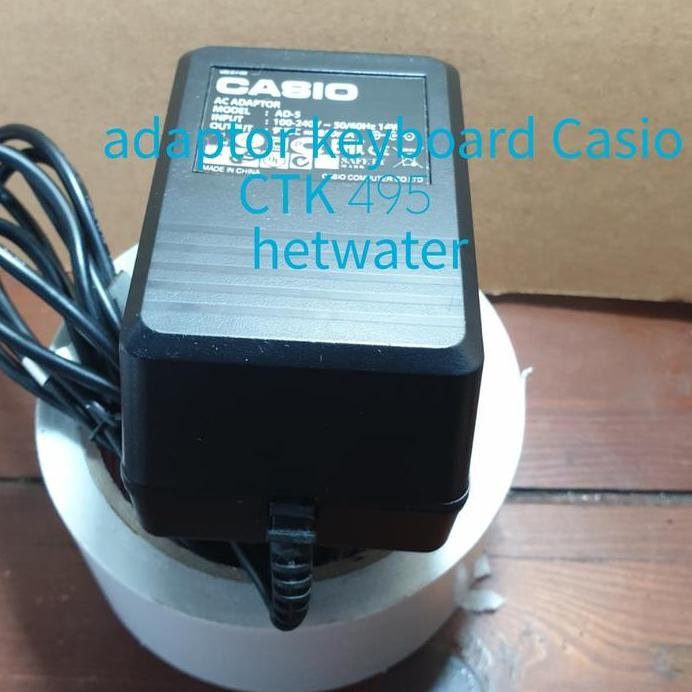 baru NEW Adaptor Keyboard Casio CTK 495 AC Power Supply AD-5 CTK LK Series