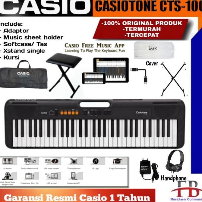 baru Casio CTS100 Keyboard / CTS 100 / CT-S100 / CTS-100 Slim original