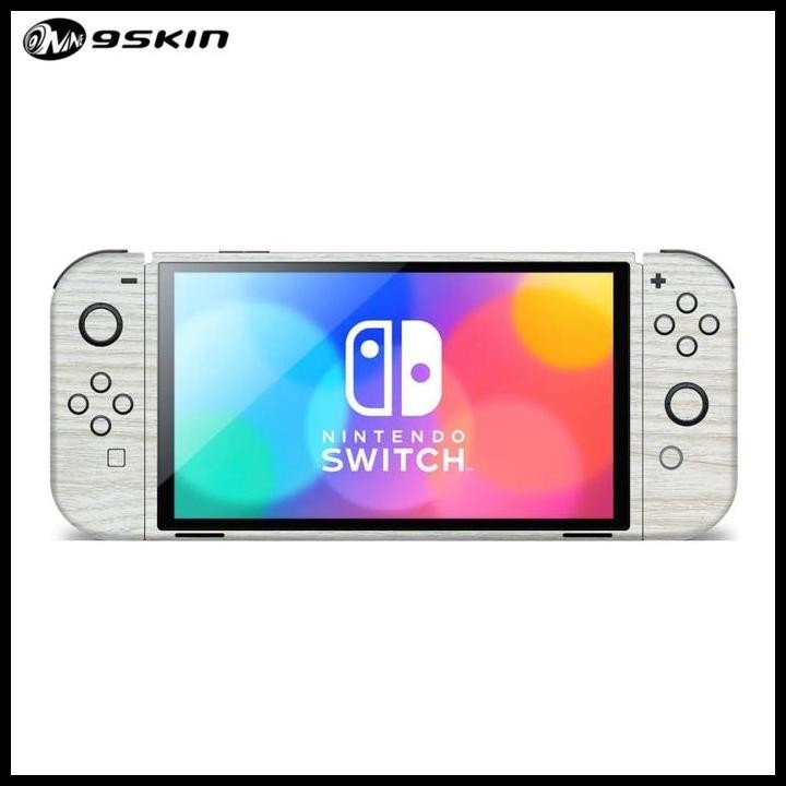 DISKON GARSKIN NINTENDO SWITCH OLED 3M WHITE WOOD LCD PANEL 