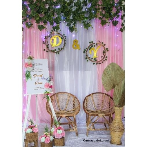 DEKORASI LAMARAN BACKDROP VARIASI/DEKORASI LAMARAN/AKADNIKAH
