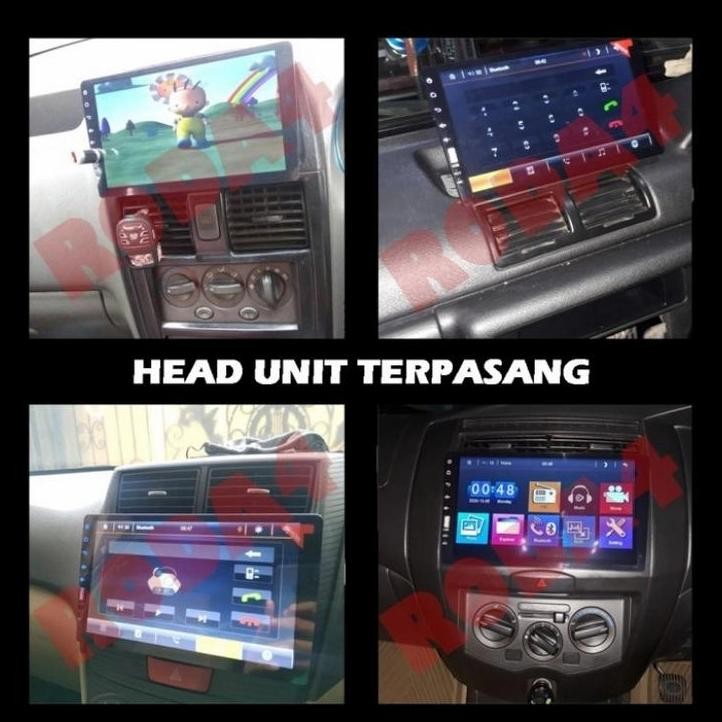 TERMURAH MIRORING HEAD UNIT DOUBLE SINGGEL DIN 9 INC MOBIL NEW GRAND MAX/LUXIO 