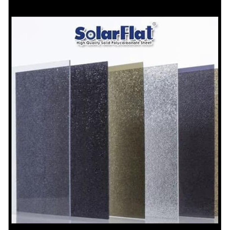 TERMURAH SOLARFLAT TEBAL 1,2 MM | ATAP CANOPY SOLARTUFF SOLID | HARGA / METER