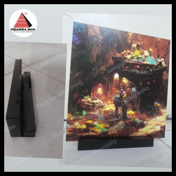 

BEST DEAL STAND AKRILIK GAMBAR DISPLAY BERDIRI MEJA 20CM 28X30 3MM PAJANG ALAT !!