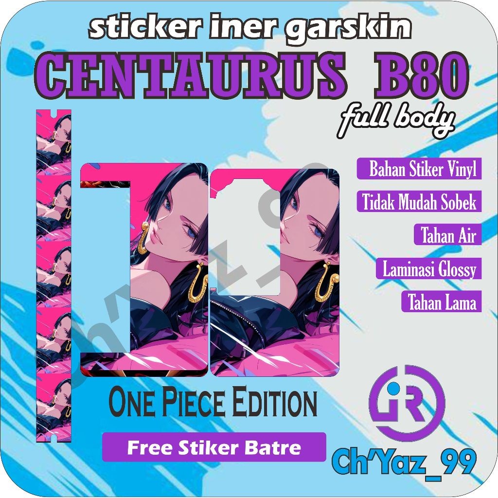 

*Premium Quality* Vynil Gloosy One Piece B80 Iner Lengkap 30 Garskin Custom Stiker Maxdecal Bkn Case COD