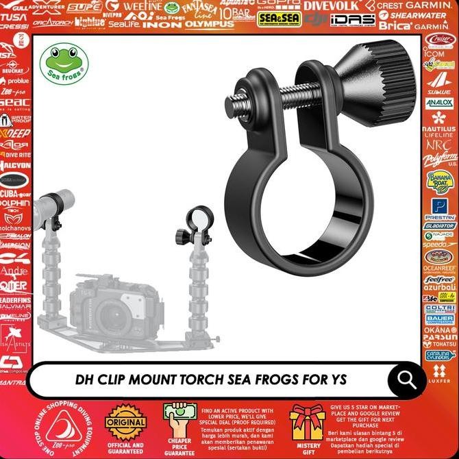 Clip Mount Holder Diving Torch Light Seafrogs For Ys Adaptor Universal