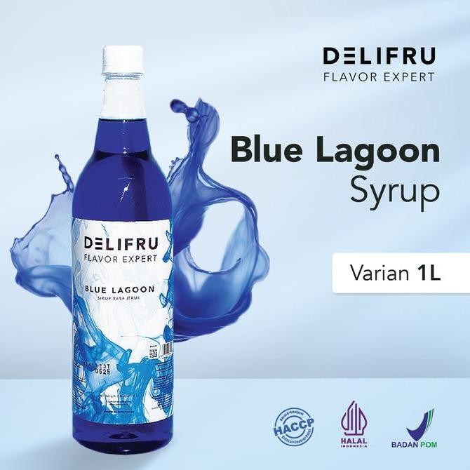 

Delifru Syrup Blue Lagoon - Sirup Jeruk Biru 1 Liter