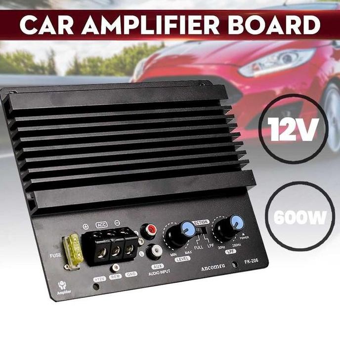 KIT POWER AMPLI MOBIL BASS SUBWOOFER 600W MONO 12VDC ORIGINAL DAN TERPERCAYA