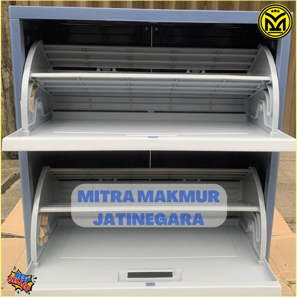 Khusus Kargo - Lion Star Lemari Plastik Sepatu Optima Shoes Cabinet A-80 Rak Sepatu Tertutup Lion St