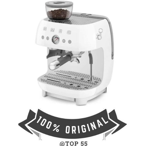 

Smeg 50's Espresso Machine With Integrated Grinder EGF03 WHITE