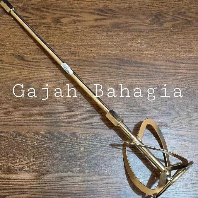 Stik Pengaduk Cat Semen Mixer Adonan Stainless Gagang Bor Mixer Hl