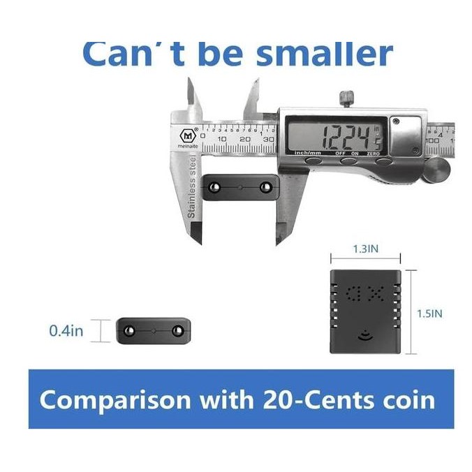 

Rettru Smallest Spy Hidden Camera,1080P Wireless WiFi Camera,Portable Wireless Remote Camera