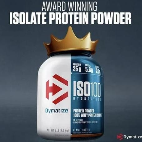 

Dymatize ISO 100 Hydrolized Whey Protein Isolate 2.26KG / 5LBS