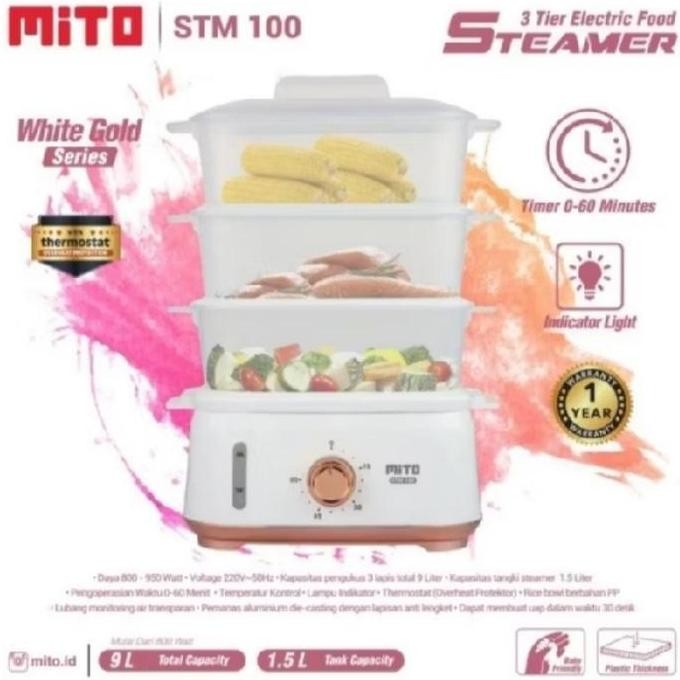 Terlaris Mito Food Steamer Electric Stm 100 / Mito Food Steamer Ready Stok