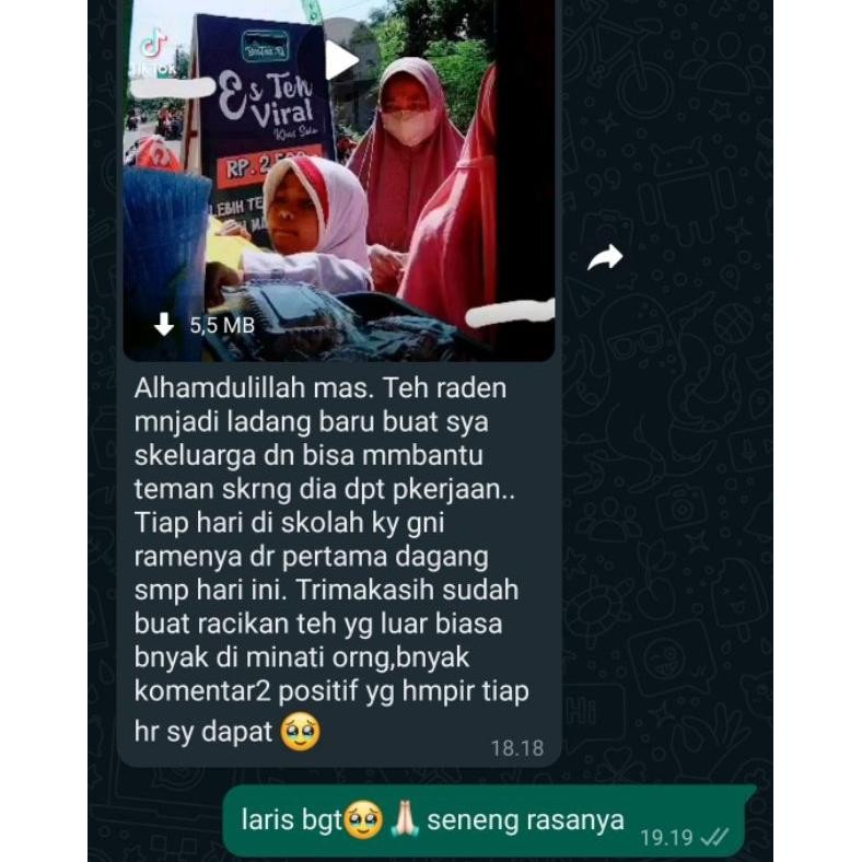 

Ready_Stock_Cod Teh Raden (Racikan Asli Solo) 4Pcs (80Gr X 4) Teh Angkringan Solo Teh Wedangan Solo Teh Solo Gjk-25