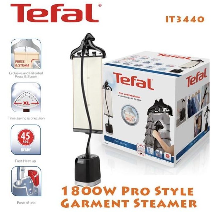

TEFAL GARMENT STEAM PROSTYLE SILVER Steamer Baju Uap Setrika IT3440
