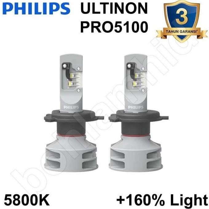 Lampu LED HRV Philips Ultinon PRO5100 5800K Bohlam LED Mobil