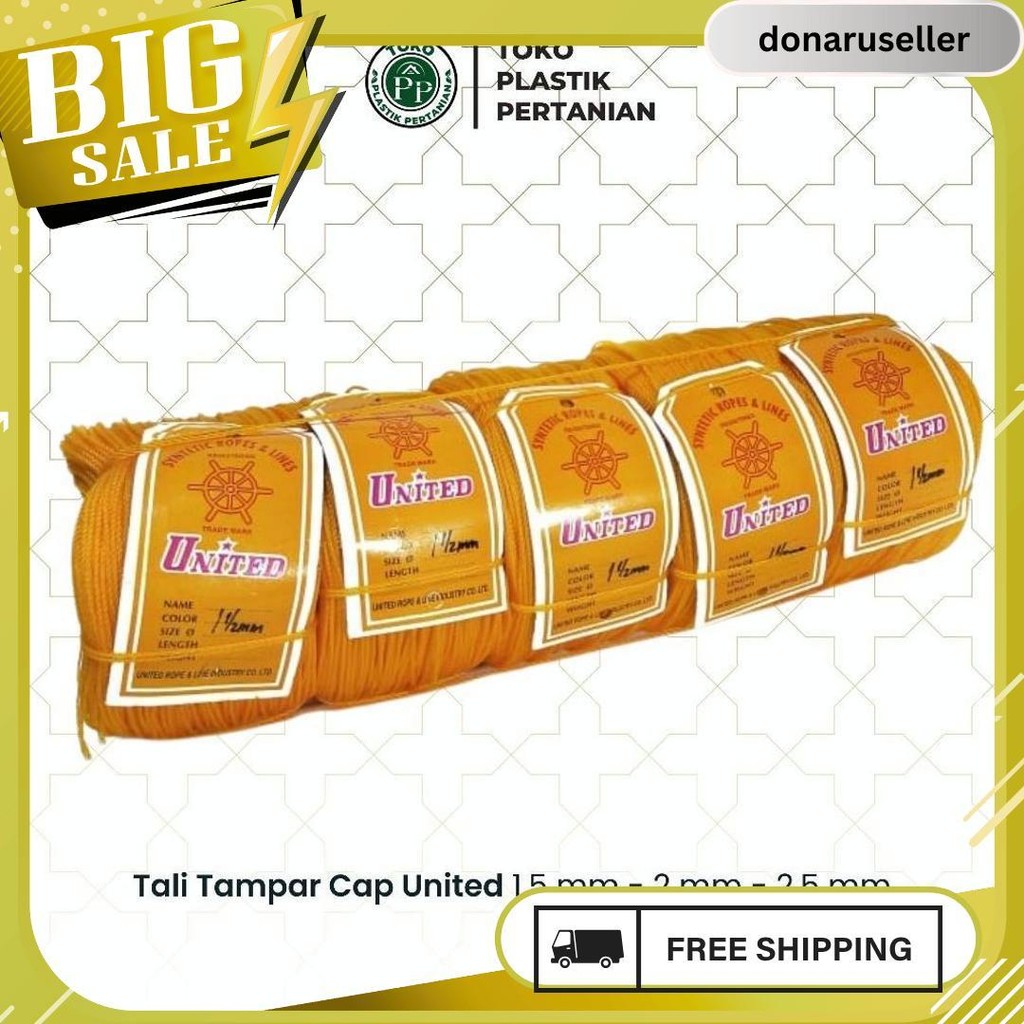 

Tali Tampar United Serbaguna Ukuran 1.5 Mm 1 Roll / Panjang 220 Meter Termurah