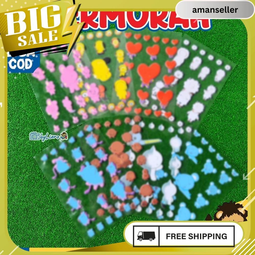

Sticker Timbul Bt21 / Stiker 3D Bt21 Gratis Ongkir