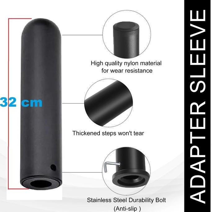 Barbel Bar Adapter Sleeve Angkat Besi Post Sleeve Gym
