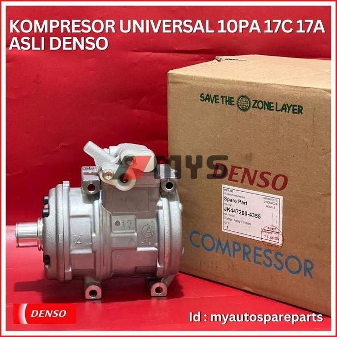 COMPRESSOR AC Mobil UNIVERSAL 10PA 17C 17A HONDA KIA TOYOTA KOMPRESOR ASLI DENSO terlaris