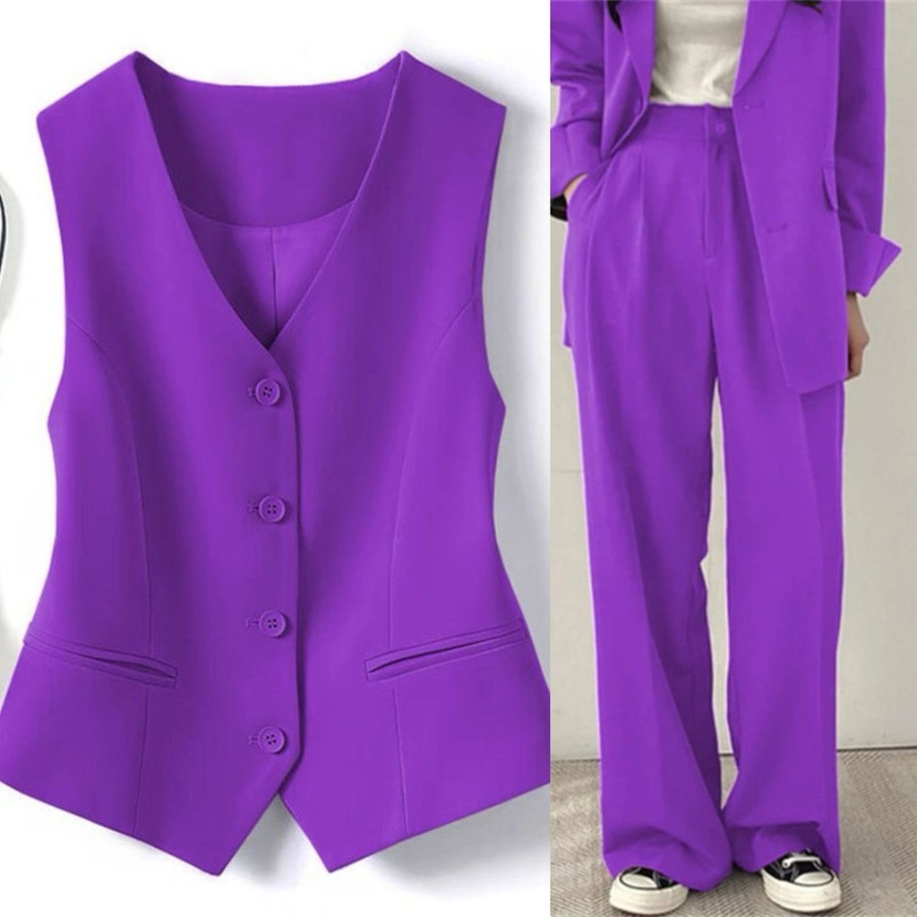 Rompi Wanita Tanpa Lengan Pendek Slim Fit Baru, Rompi Kelas Tinggi