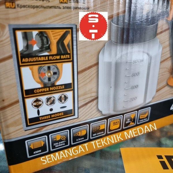 Spg3508 Spray Gun Listrik Hd Semprotan Angin Cat Tabung Bawah Ingco Original Dan Terpercaya