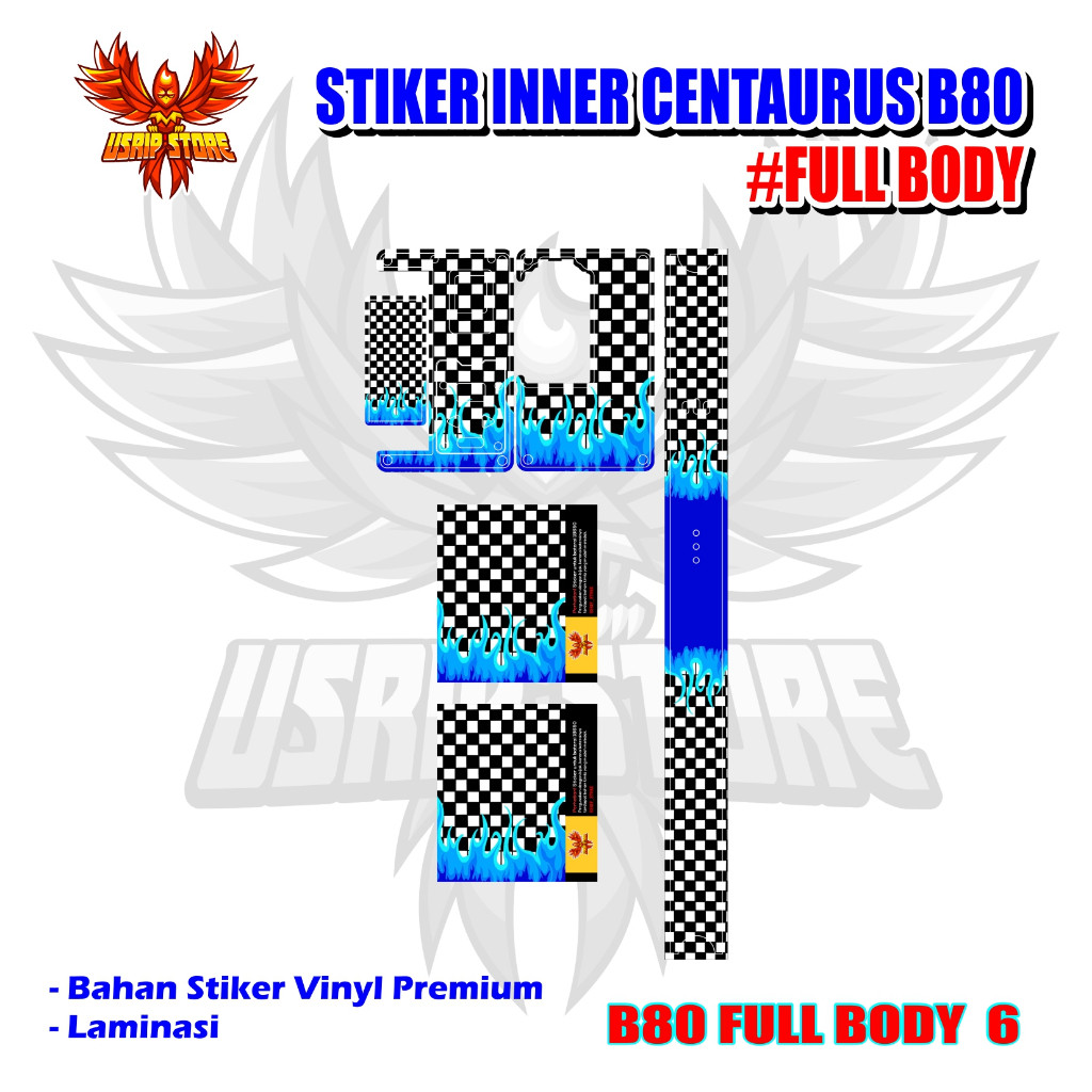 

*2Piece* Stiker Centa B80 06 Garskin Stiker Casing Custom Bebas Dan Bayar Ditempat