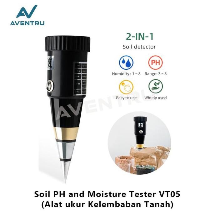 ALAT UKUR KELEMBABAN TANAH SOIL MOISTURE PH METER TESTER VT05 (VT-05) ORIGINAL DAN TERPERCAYA