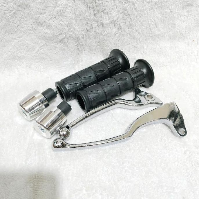 Paket Handgrip Handle Jalu Stang Chrome Motor Mio Smile Mio Soul Mio Sporty Mio J Xeon Paket Handgri