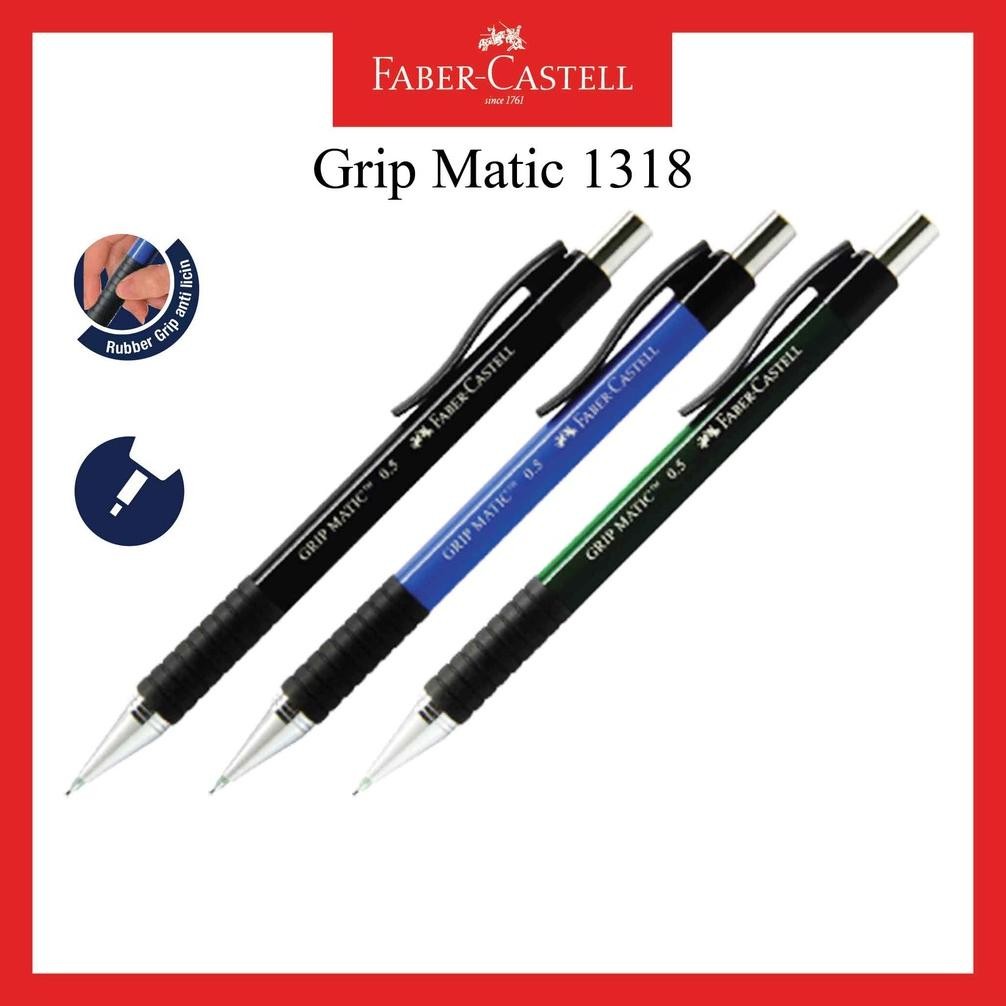 

Pensil Mekanik Faber Castell / Mechanic Pencil Grip Matic 1318 / Tersedia 3 Warna / Ukuran 0.5 MM DiM