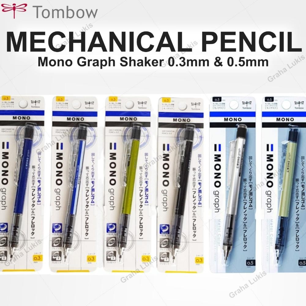 

Tombow Mono Graph Shaker Mechanical Pencil - 0.3mm & 0.5mm DiM