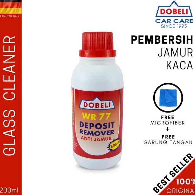 WR77 DOBELI Pembersih Jamur Kaca & Body Mobil | FREE Lap Microfiber