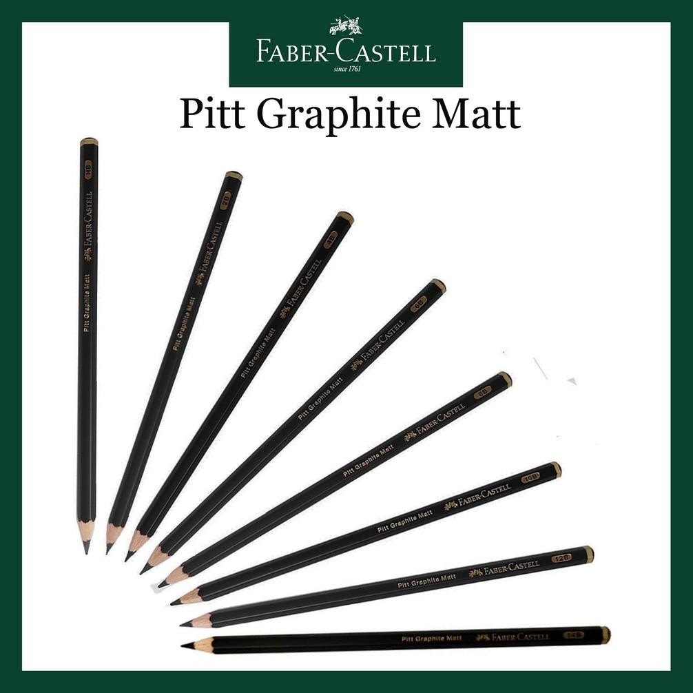 

Pensil Faber Catell / Pitt Graphite Matt 2B-14B Pencil HB DiM