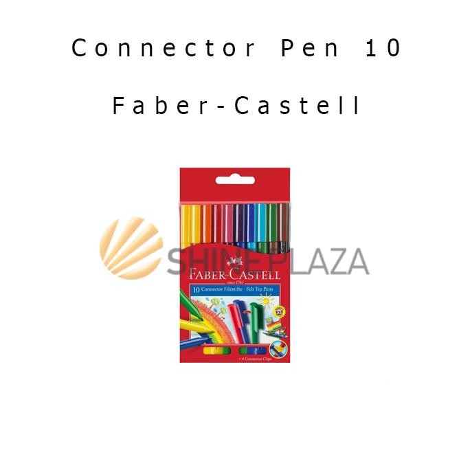 

Connector Pen Marker 10 Colors Faber-Castell - Spidol Warna Set Isi 10 DiM