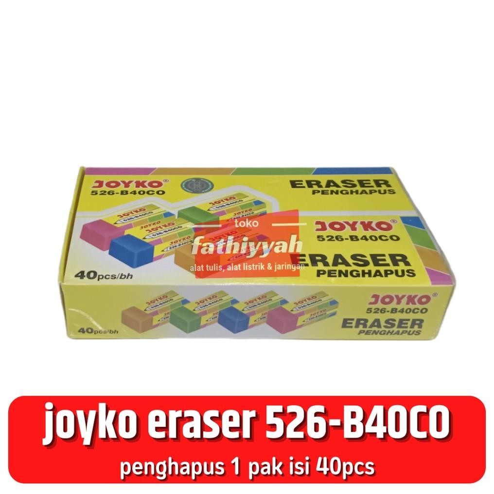 

penghapus eraser joyko 526-V40CO 1 pak isi 40pcs DiM