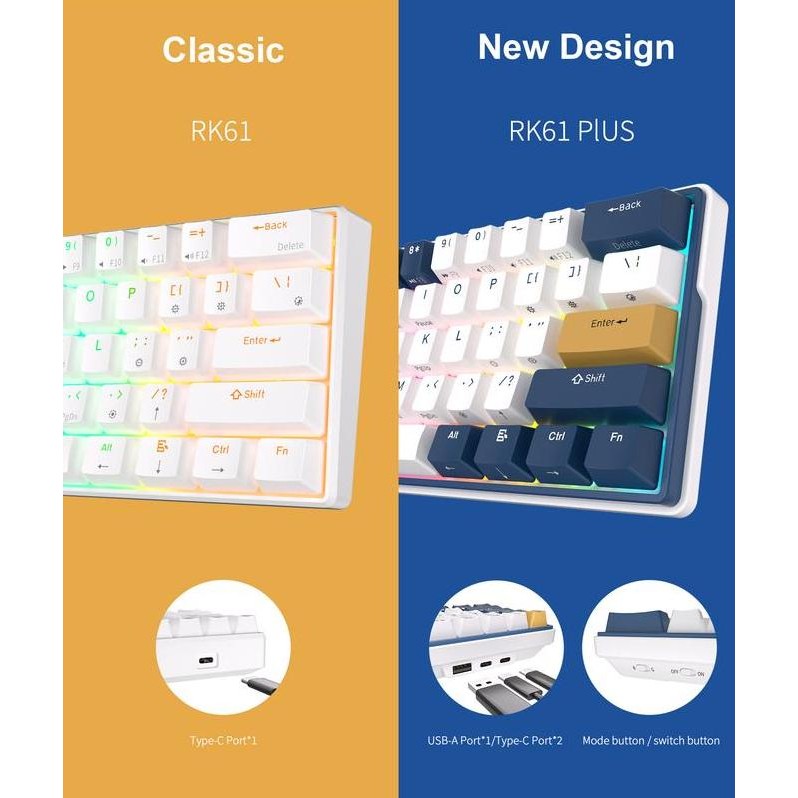 Royal Kludge RK61 / RK-61 Plus Hotswap Mechanical Keyboard