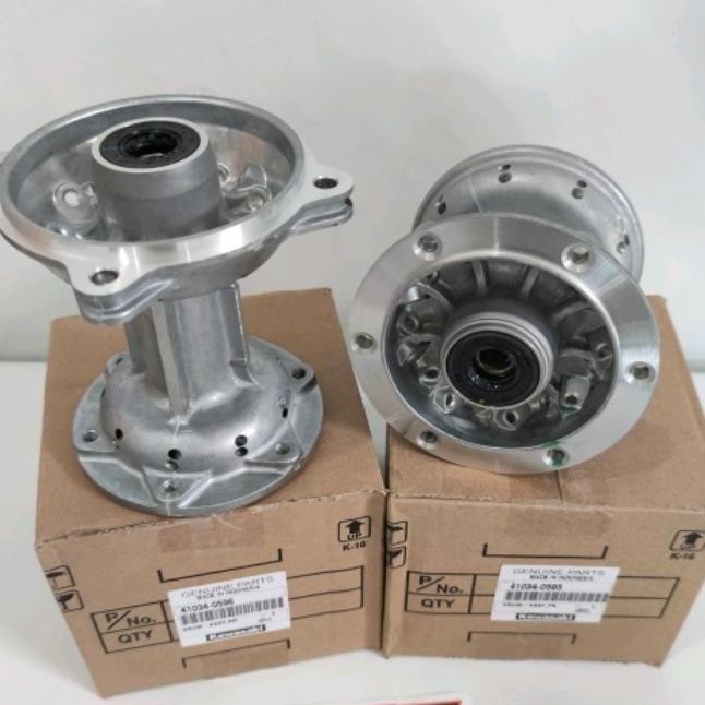 TROMOL KLX 150 DTRACKER 150 SET ORINAL DEPAN BELAKANG HOLE 36 ORI