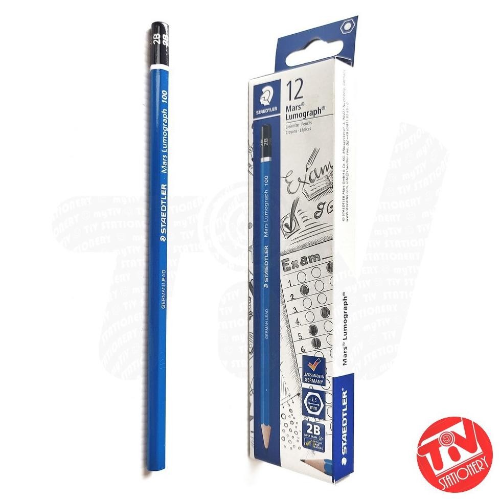 

Pensil Kayu Staedtler Mars Lumograph 2B (1 pack = 12 pcs) DiM