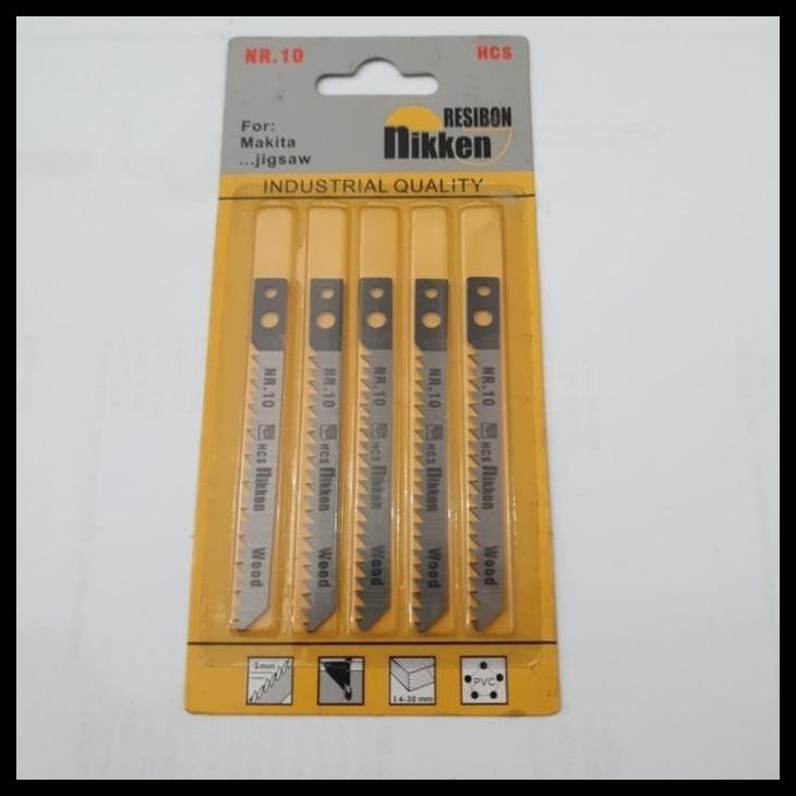 HOT DEAL MATA JIGSAW NIKKEN RESIBON NR 10 POTONG KAYU JIGSAW MAKITA 