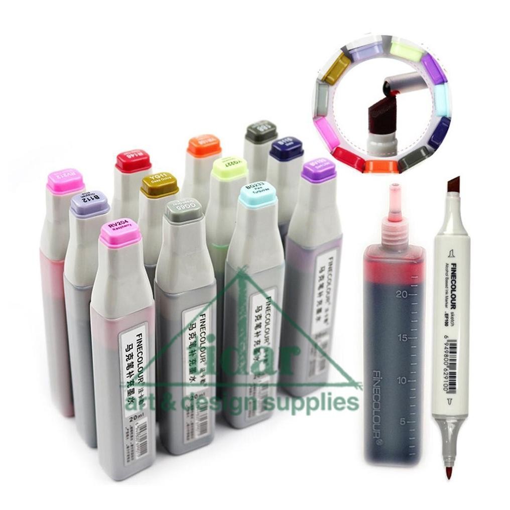 

Refil Finecolor Sketch - Finecolour Brush Marker / Tinta Isi Ulang DiM