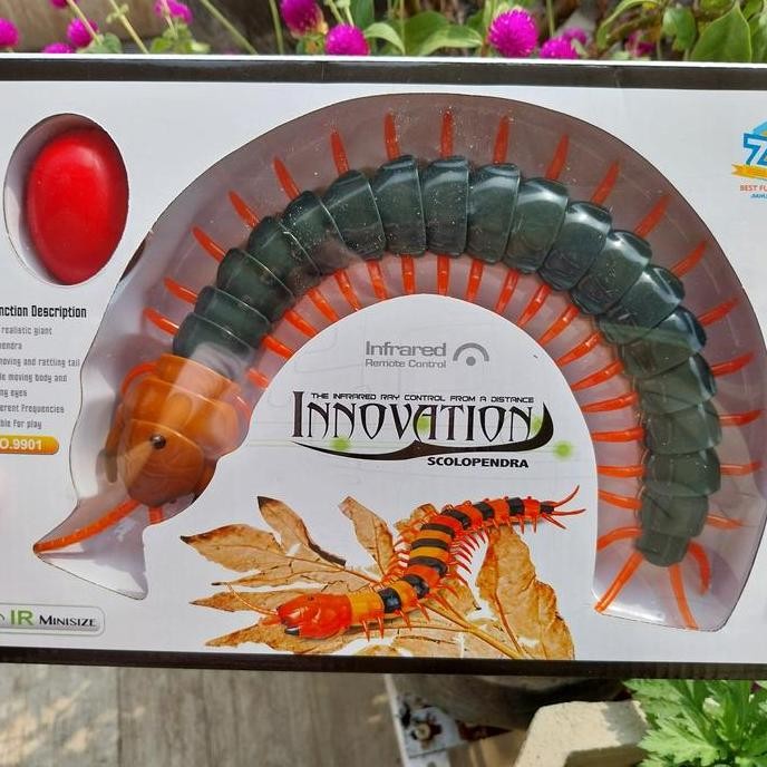 Kelabang Remote kontrol Mainan prank +Baterai/Bonus 1toy random murah