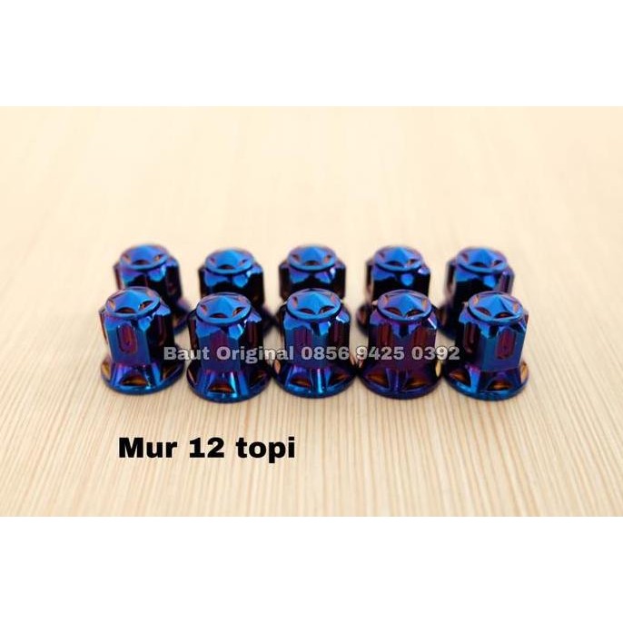 MUR PROBOLT TOPI MODEL BARU BIRU NINJA R RR M8 | BAUT BODY DRAT 12