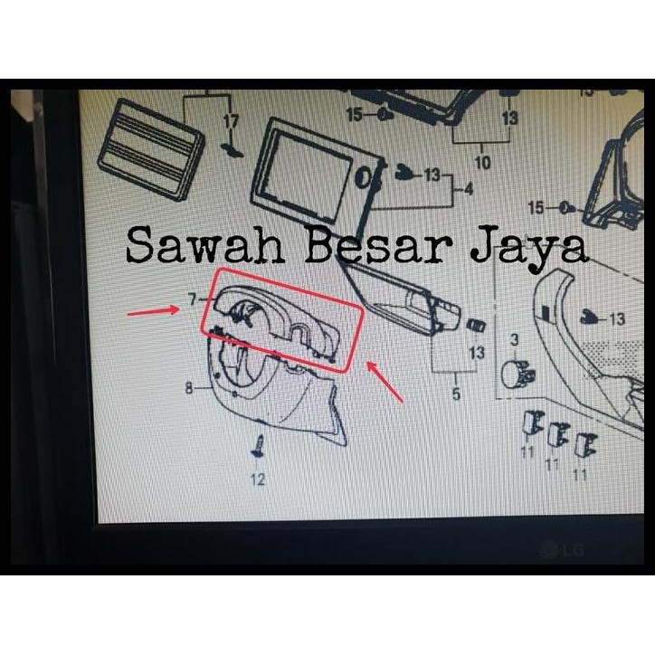 TERMURAH COVER COLUMN UPPER - TUTUP ATAS AIR BAG STEER STIR HONDA BRIO . MOBILIO . BRV 2016 2017 201