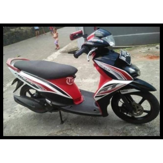 DISKON (ORI) STRIPING YAMAHA MIO GT 2013 PUTIH LIS MERAH KUALITAS ORIGINAL 